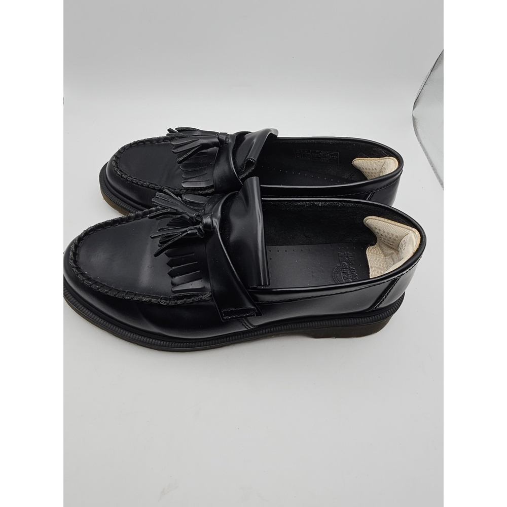 Dr. Martens Adrian Tassel Loafer Men 9 Black Smooth Leather Casual Shoes Eby3417 - Picture 5 of 11